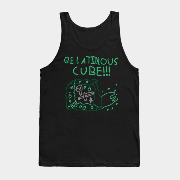 GELATINOUS CUBE !!! Tank Top by Monsterest